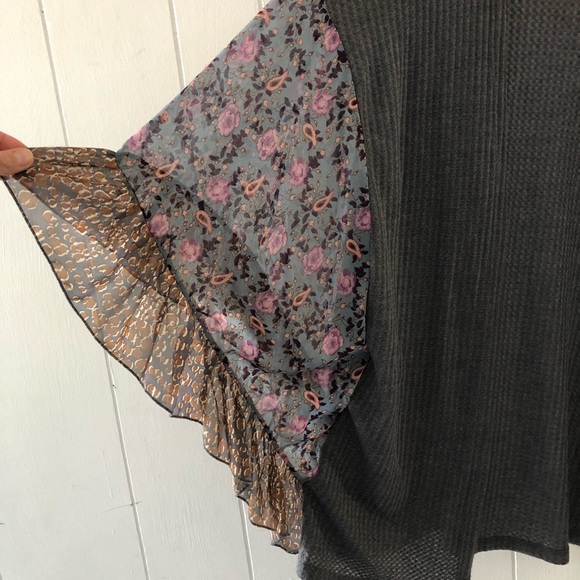 UMGEE Women's Waffle Knit Open Front Cardigan kimono - Picture 3 of 9